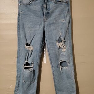 Wild Fable Blue Boyfriend Jeans Vintage Distressed